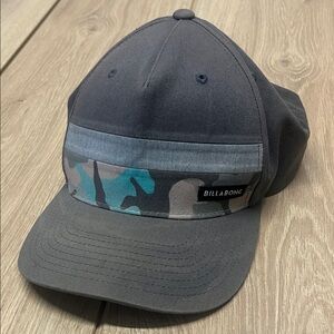 Billabong Charcoal and Teal Camo Men's Hat